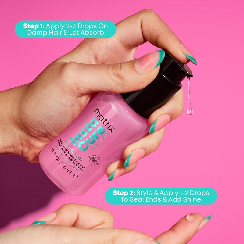 Matrix Instacure Build-A-Bond Oil - Professional Hair Repair for Severely Damaged Hair | 3.4 oz