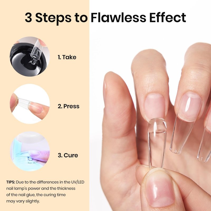 Beetles Solid Nail Glue Gel with 20ml Nail Glue Remover Set 15g for Press On Nails Acrylic Nails Tips U V Light Cured & Solid Glue Remover- Not for Uv Gel Glue