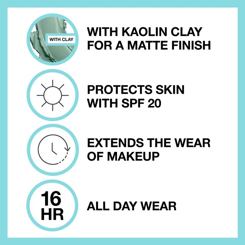 Maybelline Fit Me Matte + Poreless Liquid Foundation + Fit Me Mattifying Primer Makeup Bundle, Includes 1 Foundation in Coconut and 1 Primer