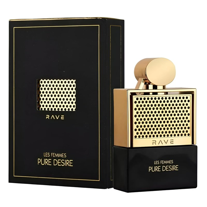 Lattafa Rave Pure Desire Gold for Women Eau de Parfum Spray, 3.4 Ounce