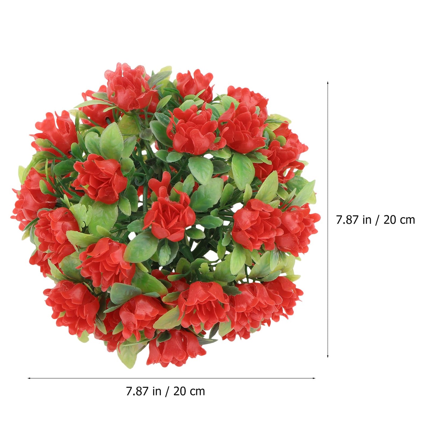 Hemoton 2Pcs Artificial Plants Flowers,Artificial Lavender Ball Rose Ball,Decorative Round Floral Balls,Hanging Balls Decoration,Artifical Lifelike Plants for Home Balcony Patio Garden Party