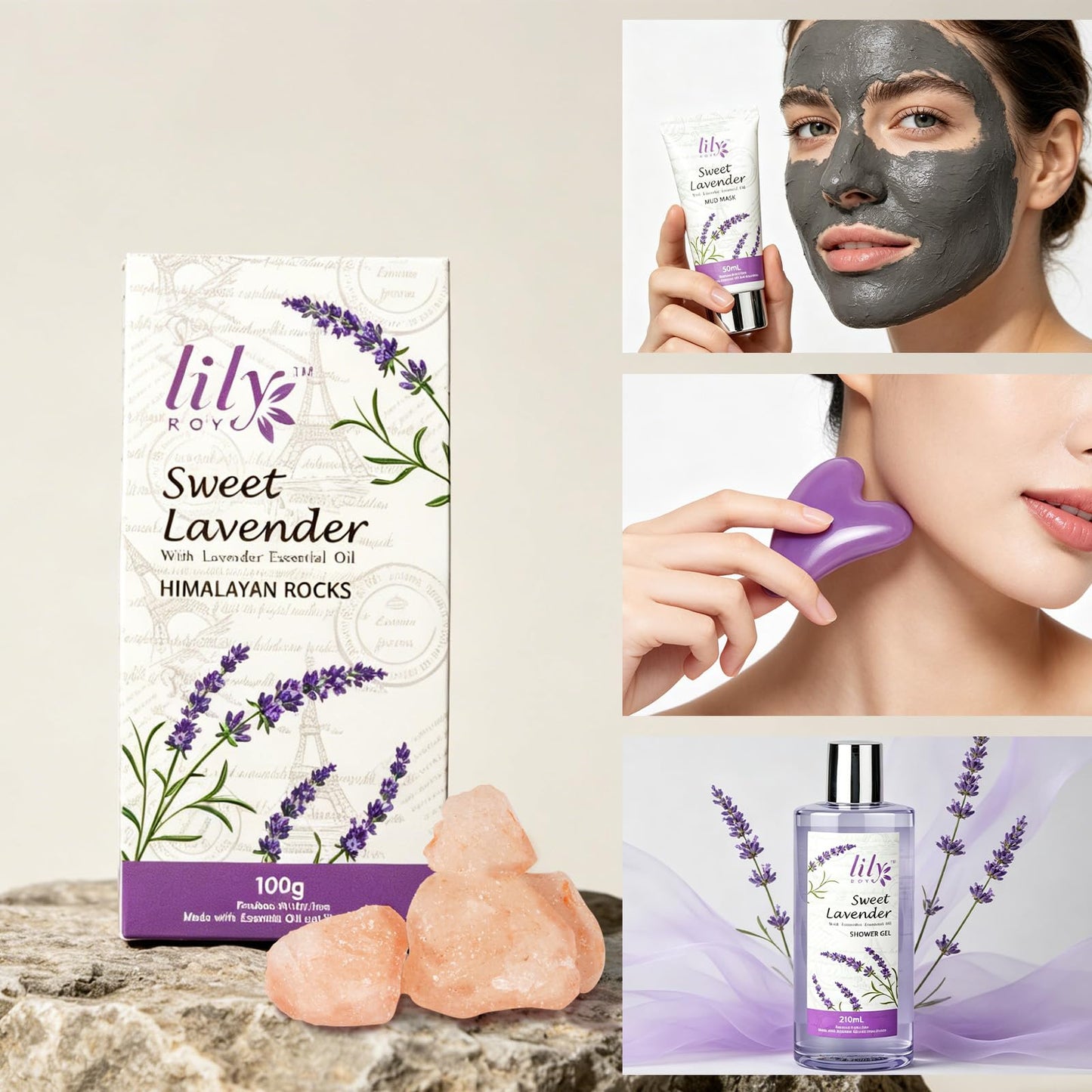 Gifts for Women, Birthday Gifts, 22 Piece Lavender Spa Gift Basket for Women, Mother's Day Gift Basket for Mom - Bath and Body Skin Care Set for Women, Spa Kit | Valentines Day Gift, Christmas Gift