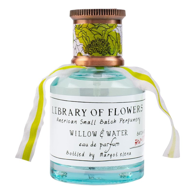 Library of Flowers Willow & Water Eau de Parfum, 1.69 fl oz / 49.7 ml, Cut Greens, Flowering Lotus & Watercress Luxury Perfume for Women, Long Lasting Fragrance, Signature Ladies Essentials