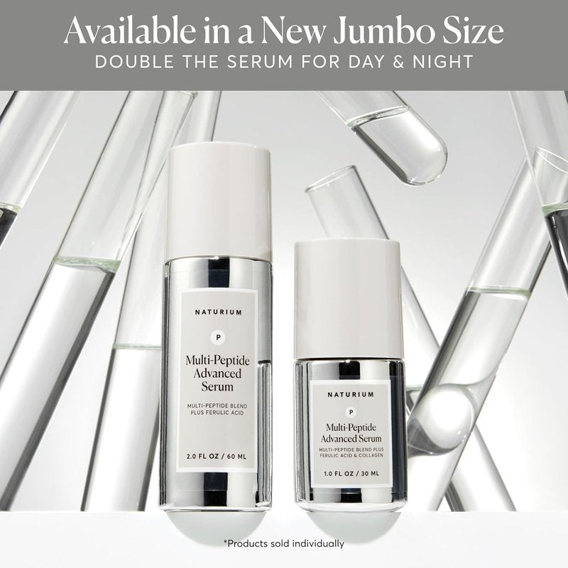 Naturium Multi-Peptide Serum - Firming & Smoothing Face Treatment for Fine Lines | 2 oz
