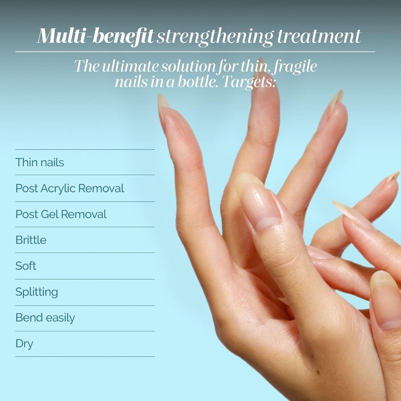 LONDONTOWN Nail Strength and Growth Treatments – Nail Strengtheners for Growth, Repair and Shine - Helps Support Length and Protect Weak, Brittle Nails - Clear Nail Care Formulas