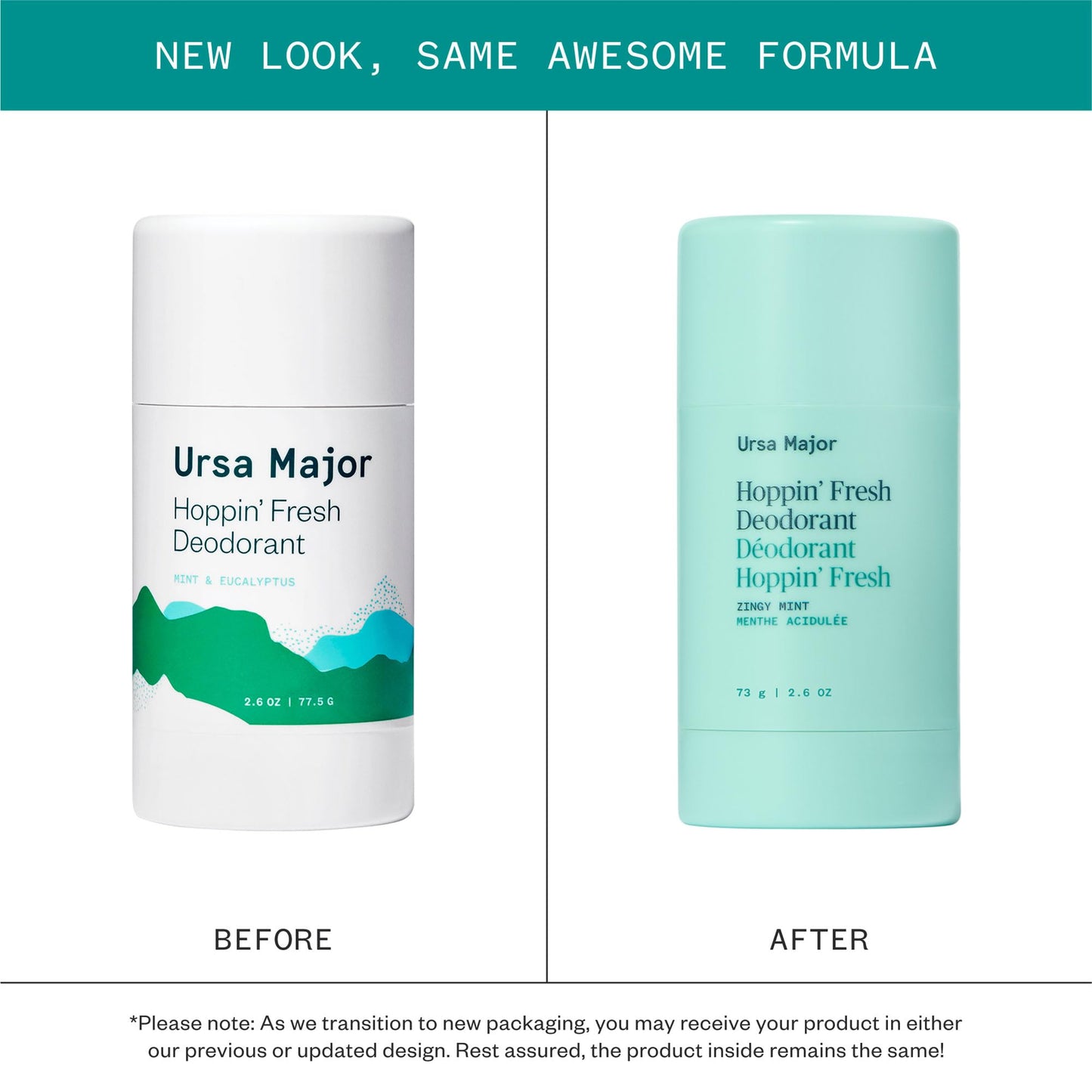 Ursa Major Natural Deodorant - Hoppin' Fresh | Aluminum-Free, Non-staining, Cruelty-Free | Formulated for Men and Women
