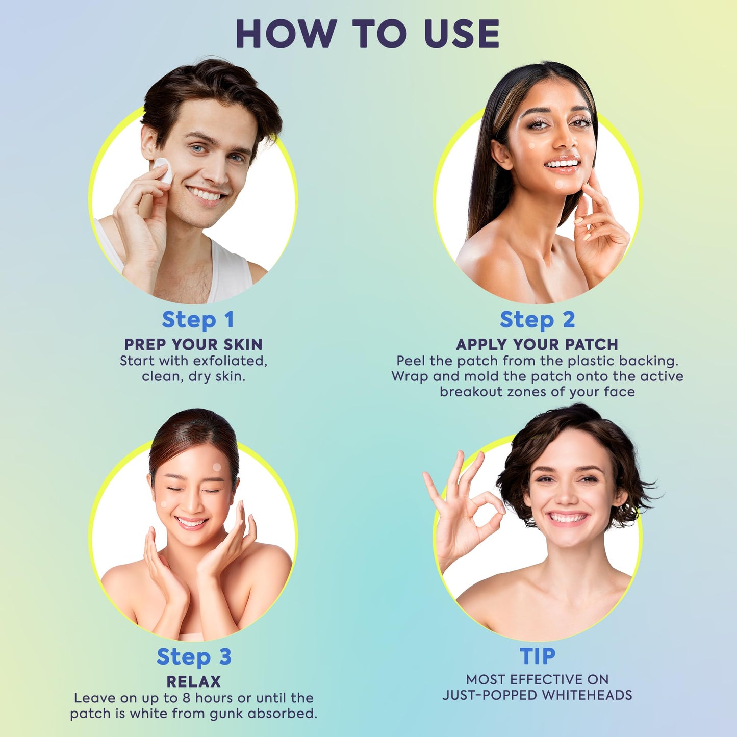 LivaClean 330 CT Pimple Patches for Face - 100% Hydrocolloid Acne Patches - Four Sizes - Acne Dots Zit Stickers - Hydrocolloid Patch Pimple Patch Invisible - Blemish Patches