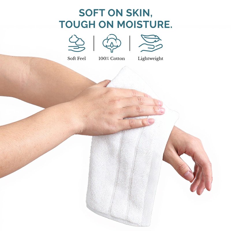 Casa Platino White Washcloths 24 Pack - 13x13 inches - 100% Cotton - Premium Quality Wash Cloths for Bathroom - Well Stitched, Soft & Highly Absorbent Washcloths Set - Ideal for Hotel, Spa & Salons