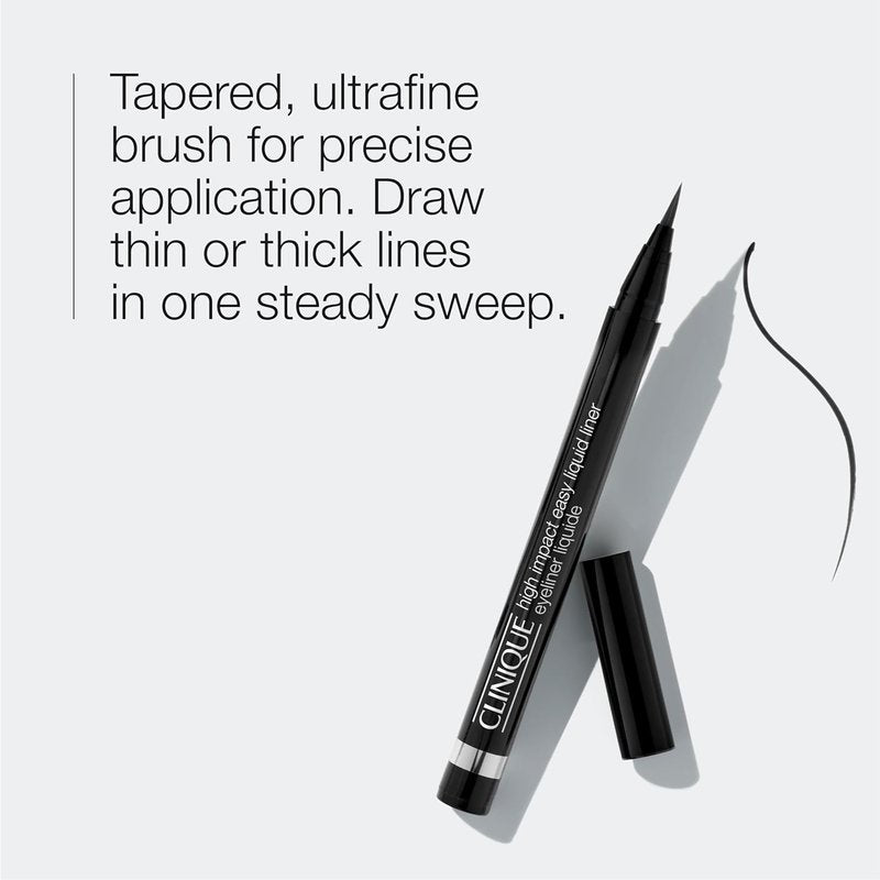 Clinique High Impact Easy Liquid Eyeliner - Waterproof, Long-Lasting, Smudge Resistant | Safe for Sensitive Eyes