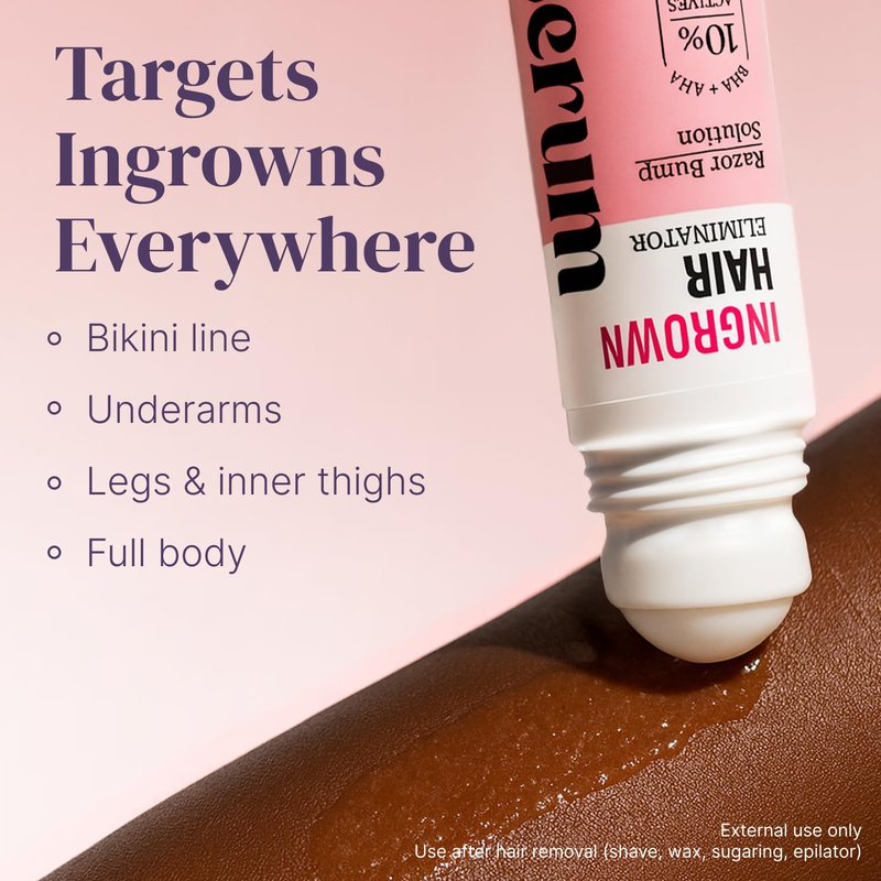Razor Bump Stopper | Ingrown Hair Treatment with Dark Spot Remover - Salicylic Acid Solution for Bikini Area