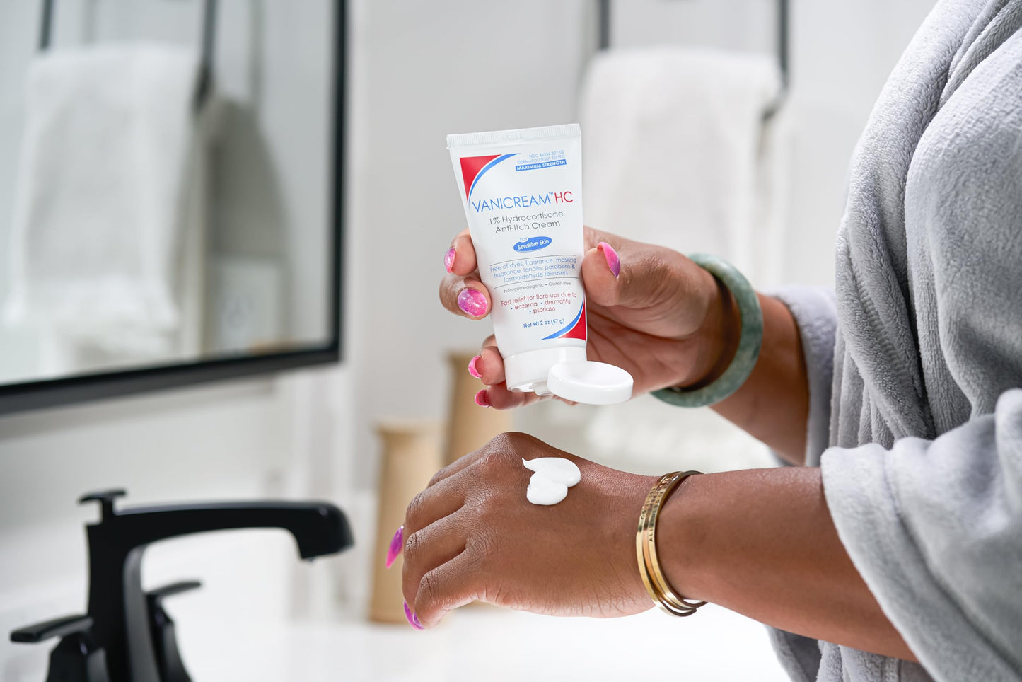 Vanicream 1% Hydrocortisone Anti-Itch Cream - 2 oz - Maximum OTC-Strength Formula for Sensitive Skin