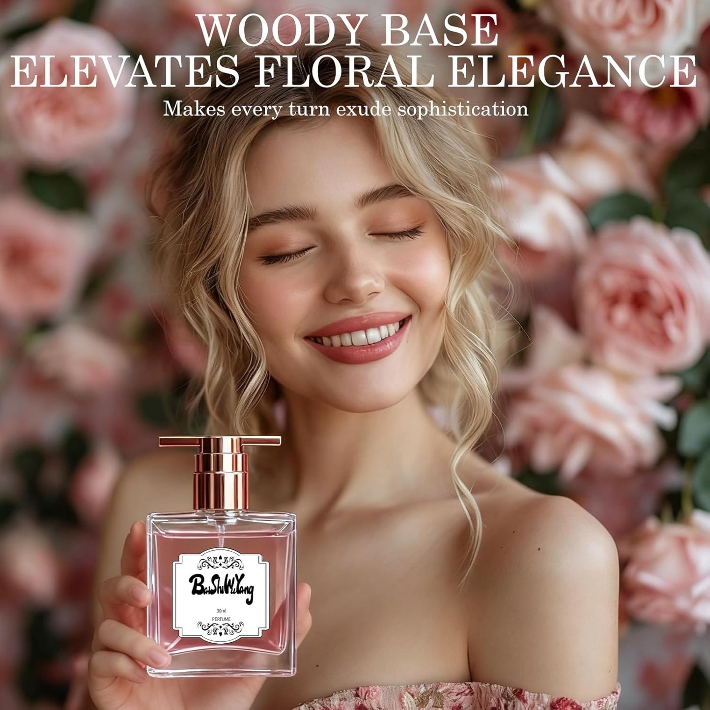 Woody Floral Women's Perfume - Long-Lasting Eau de Parfum with Rose, Jasmine & Salted Vanilla | 25ml / 0.85fl oz