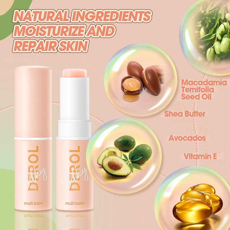 LOKFAR Wrinkle Repair Balm Stick | Multi-Purpose Hydrating Moisturizer for Face, Eyes & Body - 7g/0.246 oz