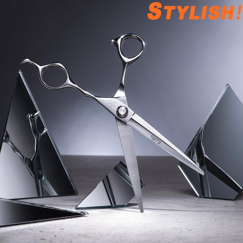 Regine Switzerland Hair Cutting Scissors - Professional 6.5 Inch Stainless Steel Shears for Barbers & Stylists