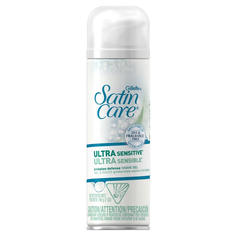 Gillette Satin Care Ultra Sensitive Women's Shave Gel - 7 oz