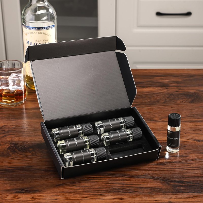 BNVVT Hotel Diffuser Oil Fragrance Oil Set (6 x 20ml) – Luxury Aroma Oils for Diffuser, Inspired by Iconic 5-Star Hotels – Premium Scented Oil Gift Set for Home & Office