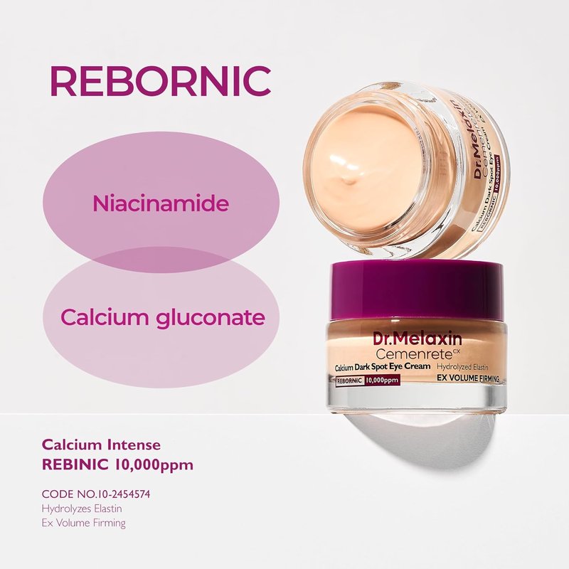Dr. Melaxin Calcium Eye Cream - Niacinamide & Calcium Gluconate for Dark Circles | 15g | Firming & Hydrating