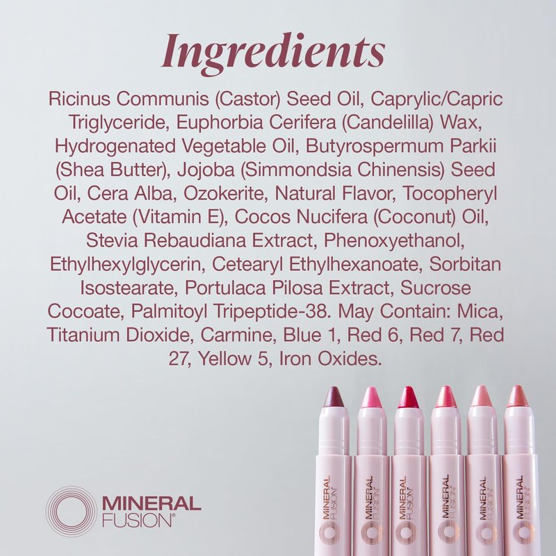 Mineral Fusion Sheer Moisture Lip Tint, Glisten, 0.1 Ounce (Packaging May Vary)