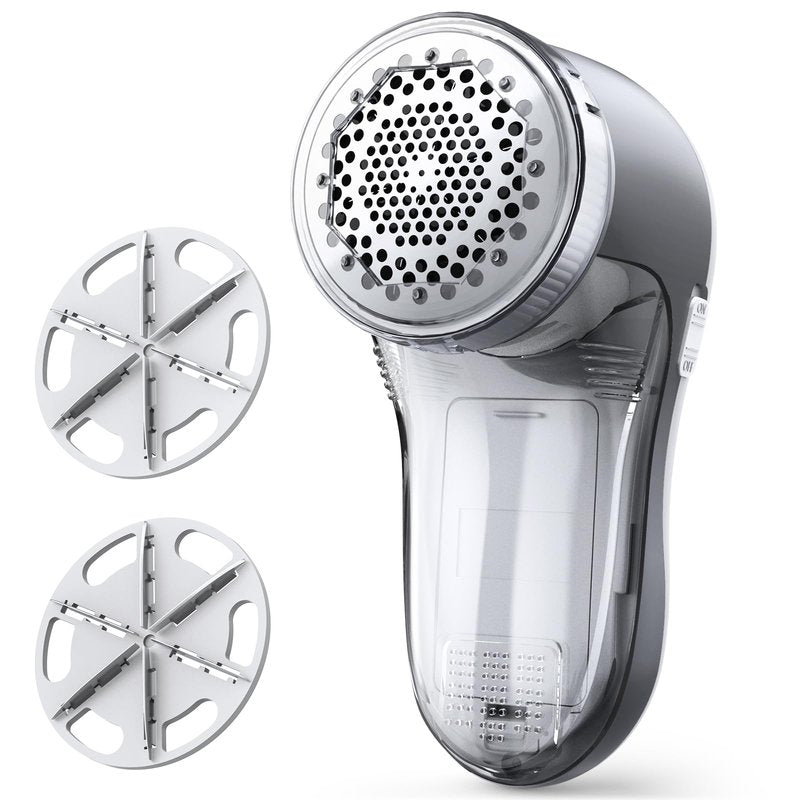 POPCHOSE Fabric Shaver, Lint Shaver for Clothes, Sweater Shavers to Remove Pilling, Lint Remover with 6-Leaf Blades, Clothes Shaver for Clothing, Couch, Furniture, Fuzz, Lint Ball, Battery Operated