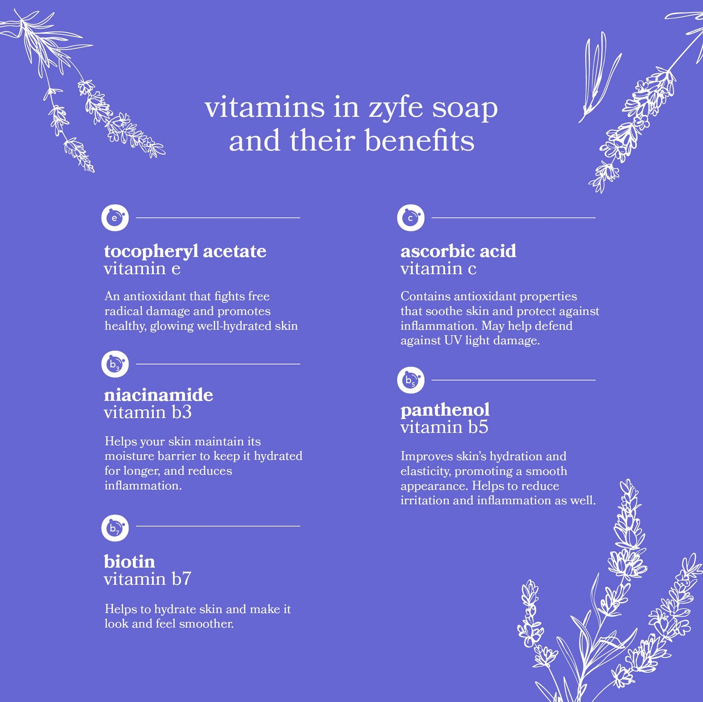 ZYFE Liquid Hand Soap Refills - Non-Toxic, Plant-Derived Vitamin Infused with Essential Oils - Kitchen Hand Soap Refill & Bathroom Essentials Handsoap Hand Wash - Hush Lavender Scent, 64oz