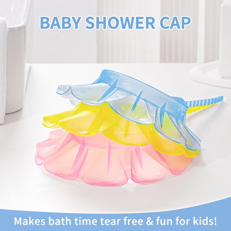 kair Baby Bath Visor Soft Silicone Shower Cap fit for Less Than 24 Months