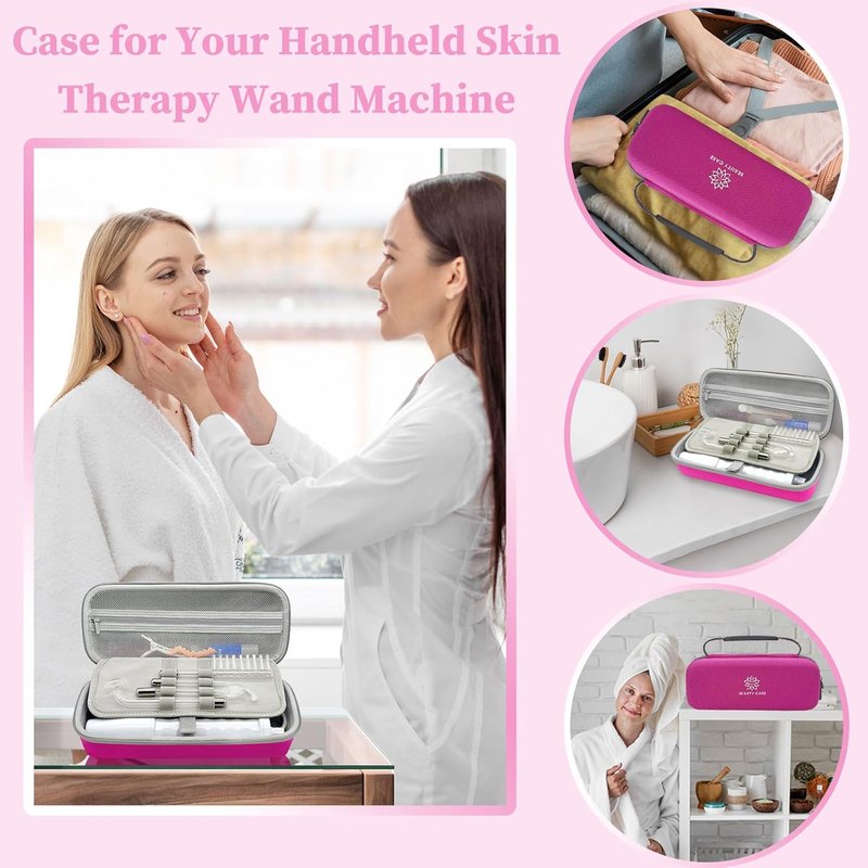 High Frequency Wand Case - Hard Protective Storage for Skin Therapy Wand | Compatible with Nuderma, Houzzi, Uupas, Titoe