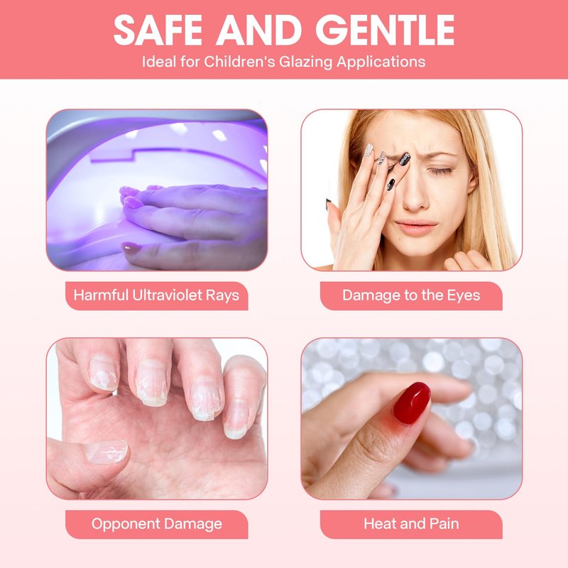 Nail Dryer for Regular Polish,LXIANGN 300W Timing Warm Cool Wind Air Nail Drying Fan with Auto Sensor,Professional Nail Fan Blow Dryer for Manicure Salon and Daily Home Use (Pink)