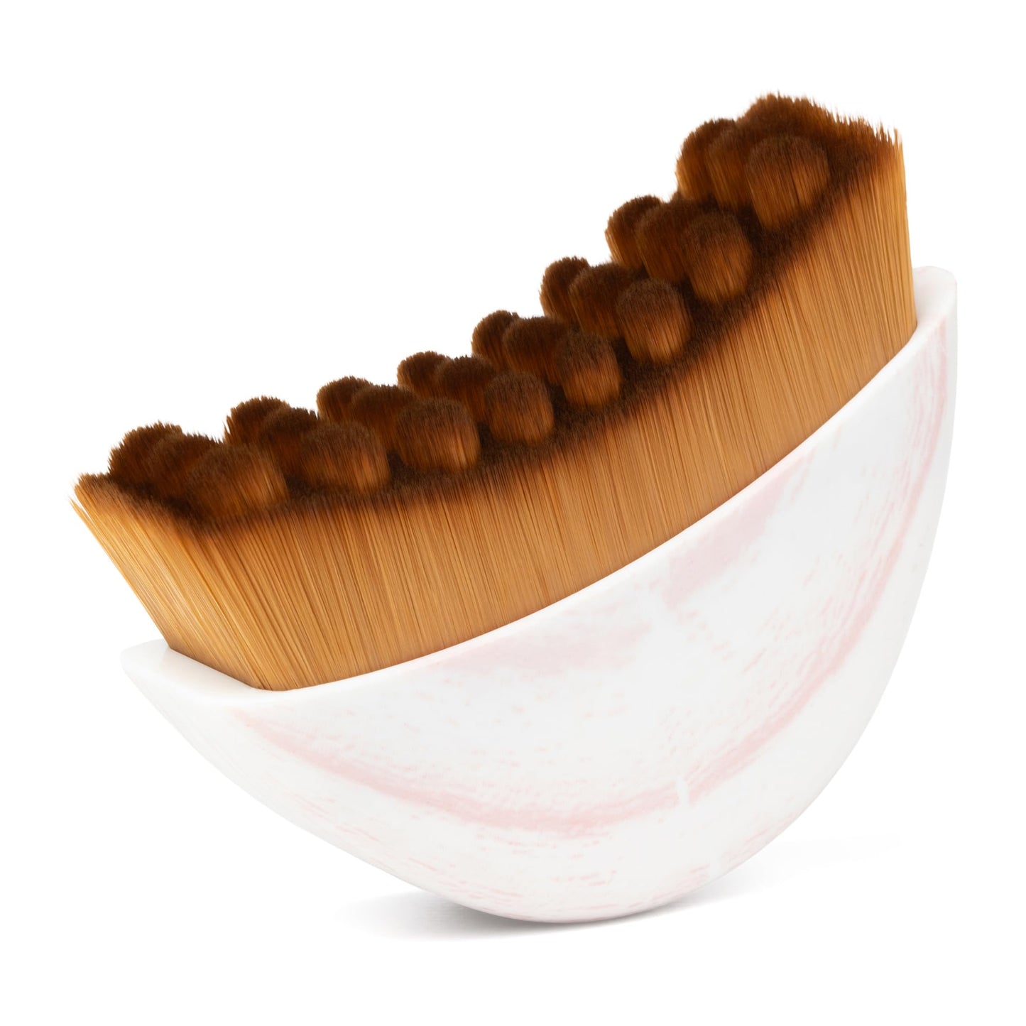 Lymphatic Face Brush for Lymphatic Drainage - Contour Sculpting Ultra Soft Facial Dry Brush, Gua Sha Alternative Face Massager Tool & Jawline Shaper with Travel Case (Rose Pink, 1-Pack)