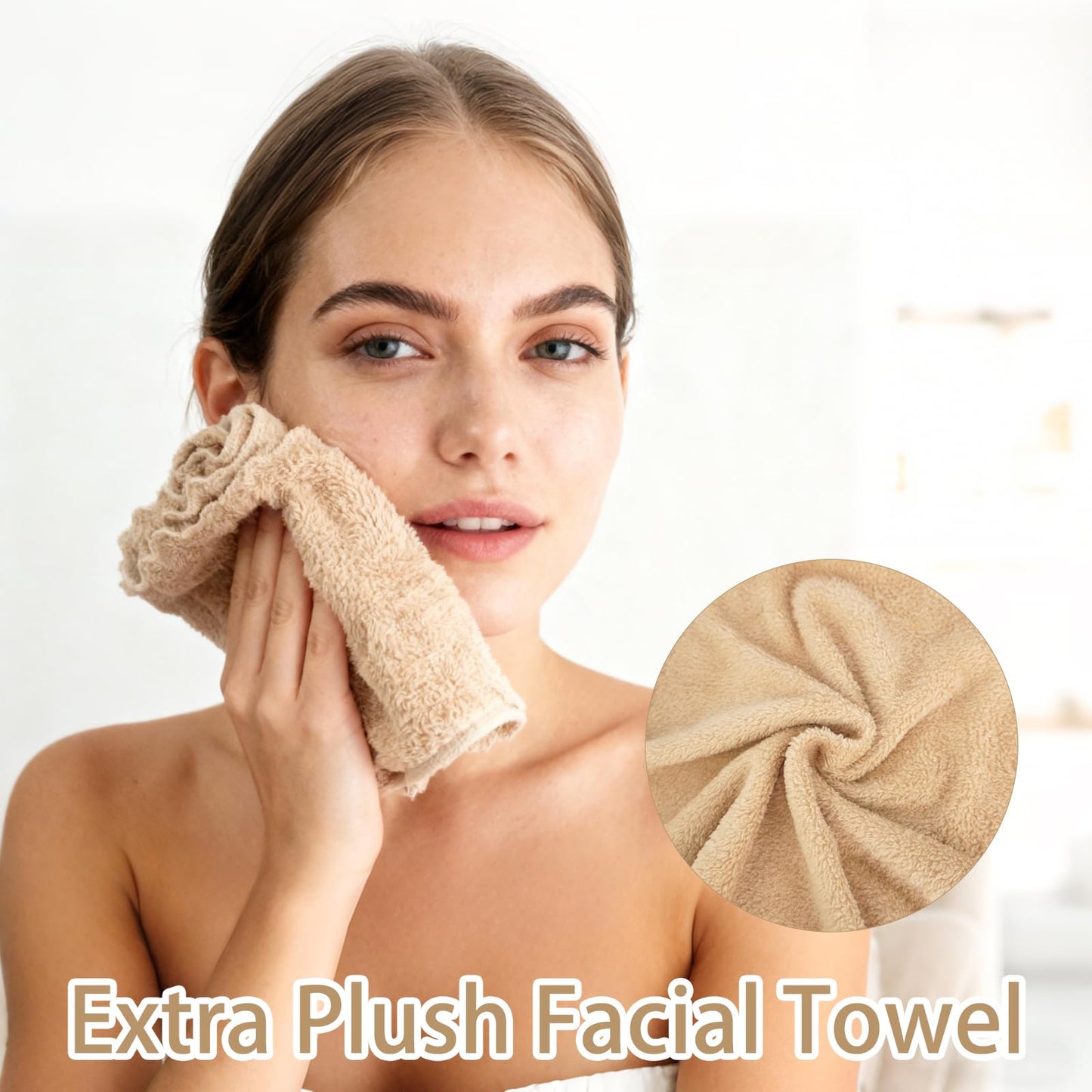 PEDOBALI 120 Pcs Washcloths Bulk 12 x 12 Inch Multicolor Facial Towels Microfiber Soft Wash Rags Quick Drying Bathroom Wash Clothes for Body, Face, Fingertip, Spa