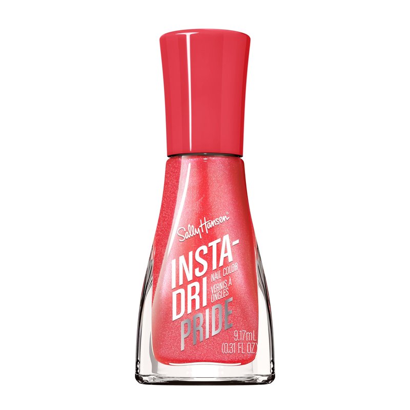 Sally Hansen Insta-Dri Pride Nail Polish | Quick Dry, Long Lasting, Streak-Free Shine | Opaque, Glossy | 758 A Thing Called Love | Soft Coral Red Nail Color