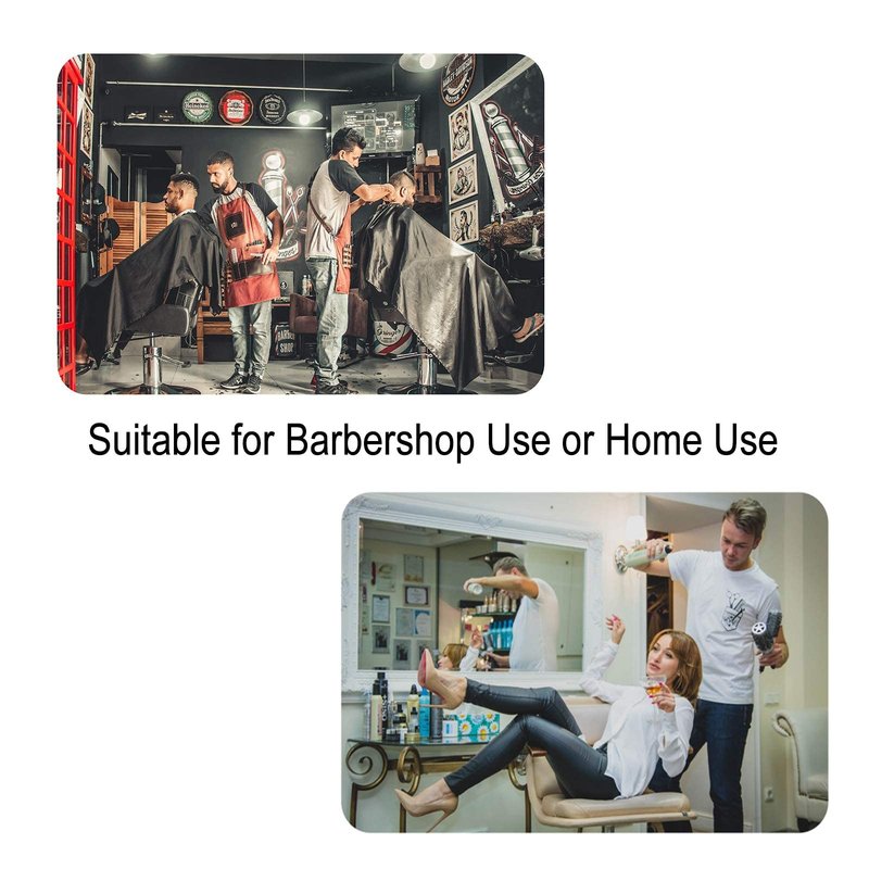 Barber Cape for Men Haircut Cape with Snap Closures Professional Salon Cutting Cape Large Waterproof Hairdressing Cape Gown Apron for Hairstylist- 63”× 56”(CHECKED PATTERN)