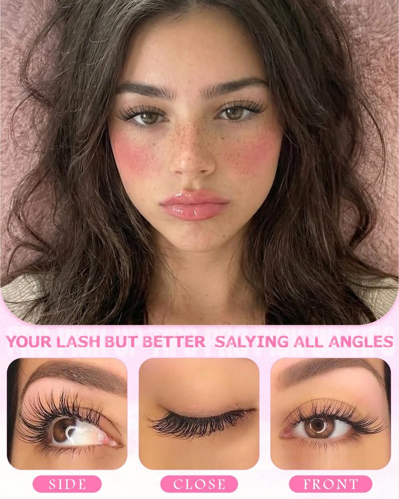 Natural Lash Clusters - 8-14mm Wispy Eyelash Extensions with Clear Band | C Curl for a Natural Look