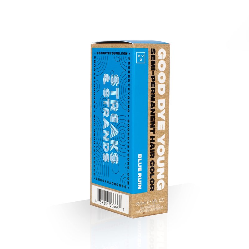 Good Dye Young Streaks and Strands Semi Permanent Hair Color - UV Protective Temporary Teal Conditioning Tint, Lasts 15-24+ Washes - PPD-Free, Cruelty-Free & Vegan