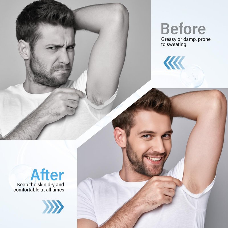 Face Antiperspirant，Antiperspirant for Men & Women, Sweat Absorbing Lotion-Fast-Absorbing，Long-Lasting Sweat Control, 60ml
