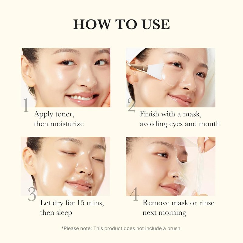 Kojic Acid Turmeric Overnight Peel Off Mask - Brightens & Defends Skin Stress | 2.53 fl. oz.