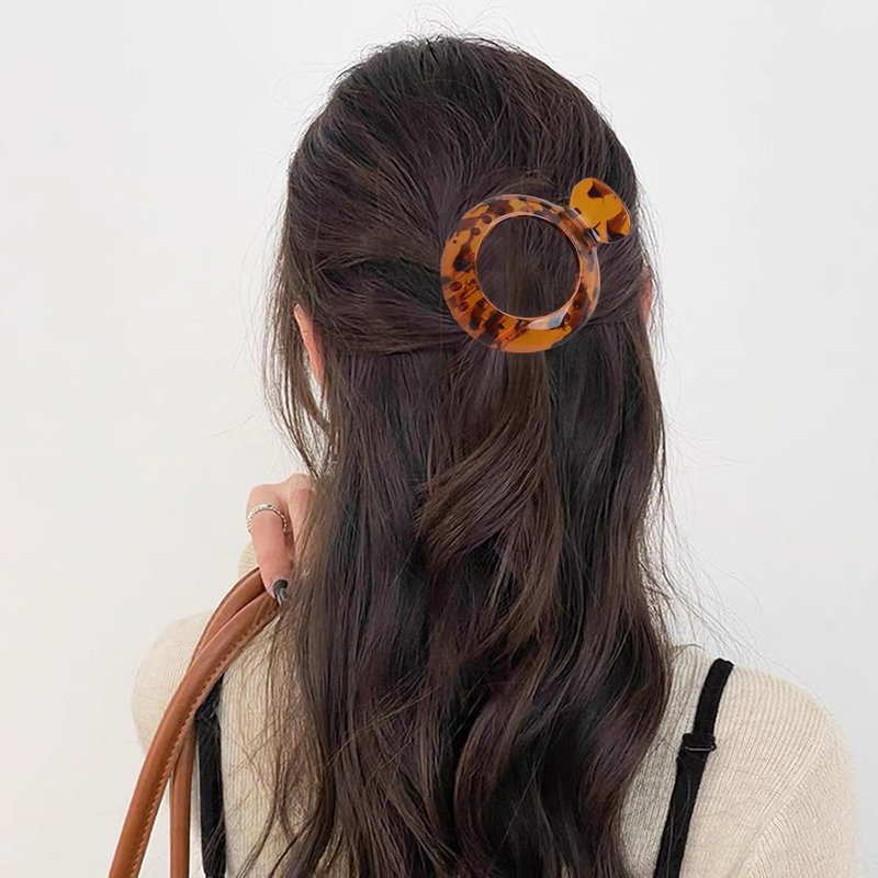 4 PCS Small Flat Hair Clips for Thin Hair Non-slip Hair Catch Jaw Clamp, Resilient Spring Action Perfect Everyday Accessory Clamps Hair Accessories for Women Girls