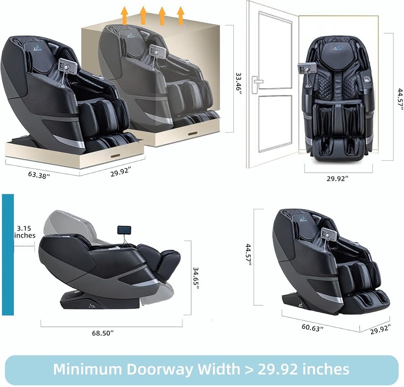 MassaMAX 2026 4D Massage Chair - Full Body Recliner with AI Voice Control & 27 Auto Modes | Zero Gravity & Heating Features