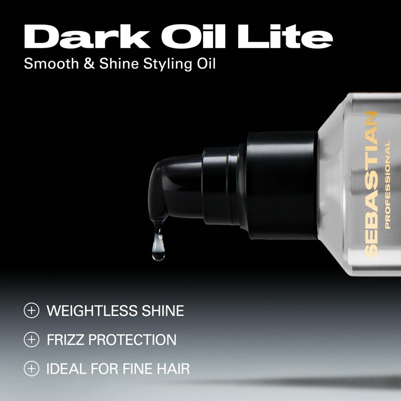 Sebastian Professional Dark Oil Lite Ultra Light Styling Oil | 3.3 fl oz