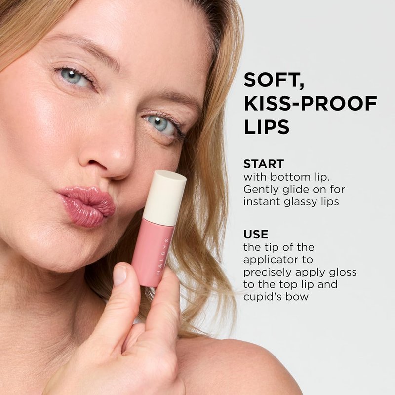Re-dew Lip Gloss - Hydrating Kiss-Proof Formula with Vegan Squalane & Vitamin E | Lightweight Transfer-Proof Hybrid for Soft Color & All-Day Wear (Flirt)