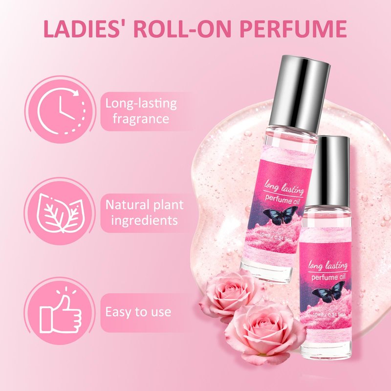 Jgppe Pheromones Perfumes for Women - Floral & Fruity Roll On Perfume Oil, 10ml Travel Size Long-Lasting Pheromone Perfume Oil, Vegan, Alcohol-Free, Perfume Gift for Women (1PC)