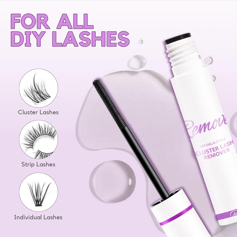 GAQQI Lash Glue Remover - Gentle Formula for Sensitive Eyes | Quick-Dissolving Adhesive, 5ml
