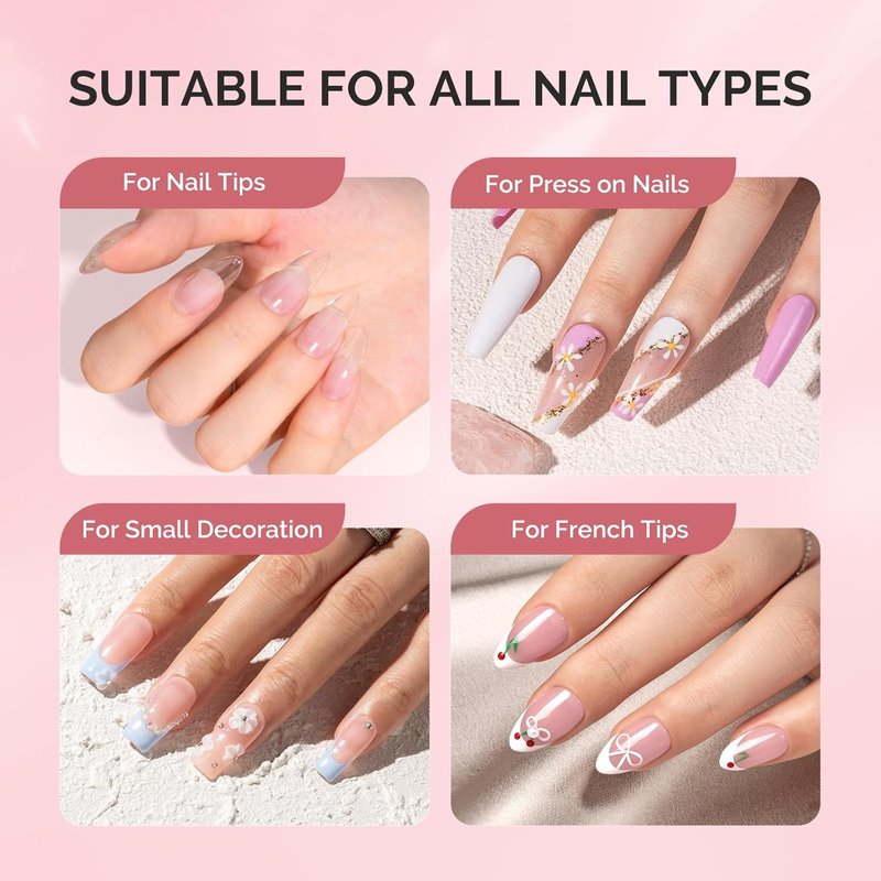 MelodySusie Nail Glue - Quick-Drying, Super Strong Adhesive for Press-On Nails | 10ml