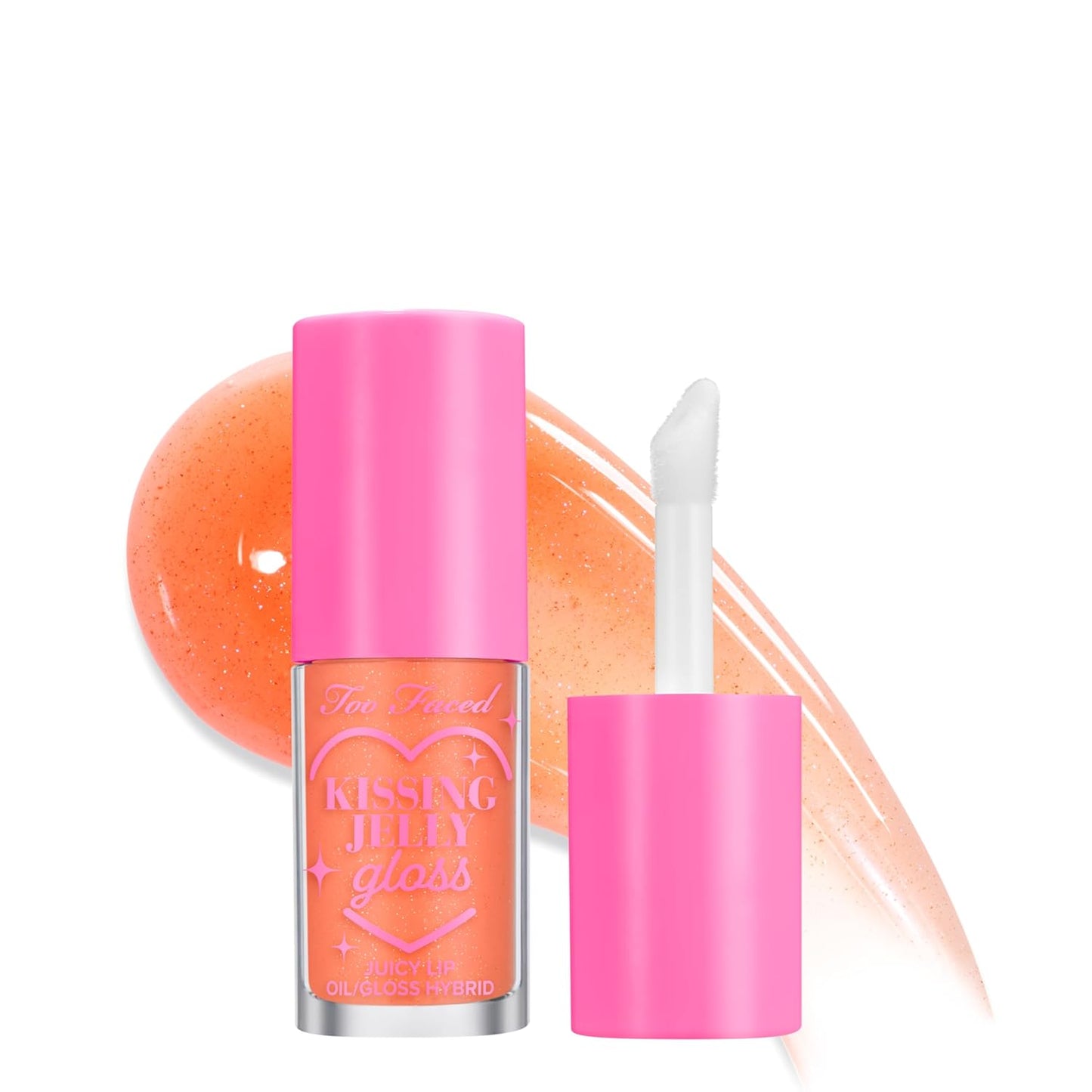Too Faced Kissing Jelly Lip Oil Gloss - Hydrating Lip Oil & Gloss Hybrid for Moisture and Shine