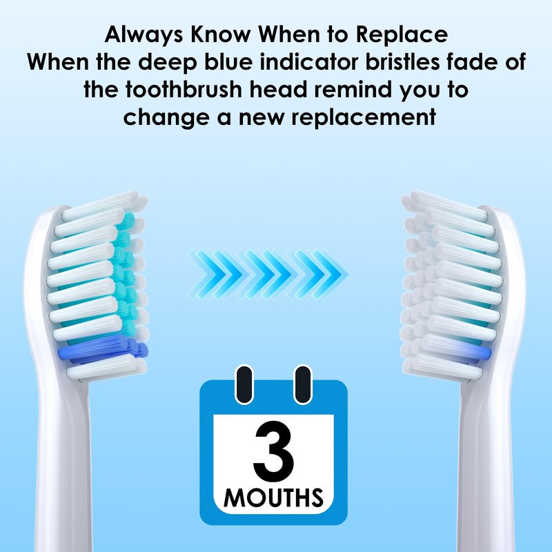 Replacement Toothbrush Heads for Philips Sonicare,Professional Electric Toothbrush Brush Heads Compatible with Sonicare HealthyWhite FlexCare 4100 5100 6100 C1 C2 HX9023/65 and Other Click-on Handles