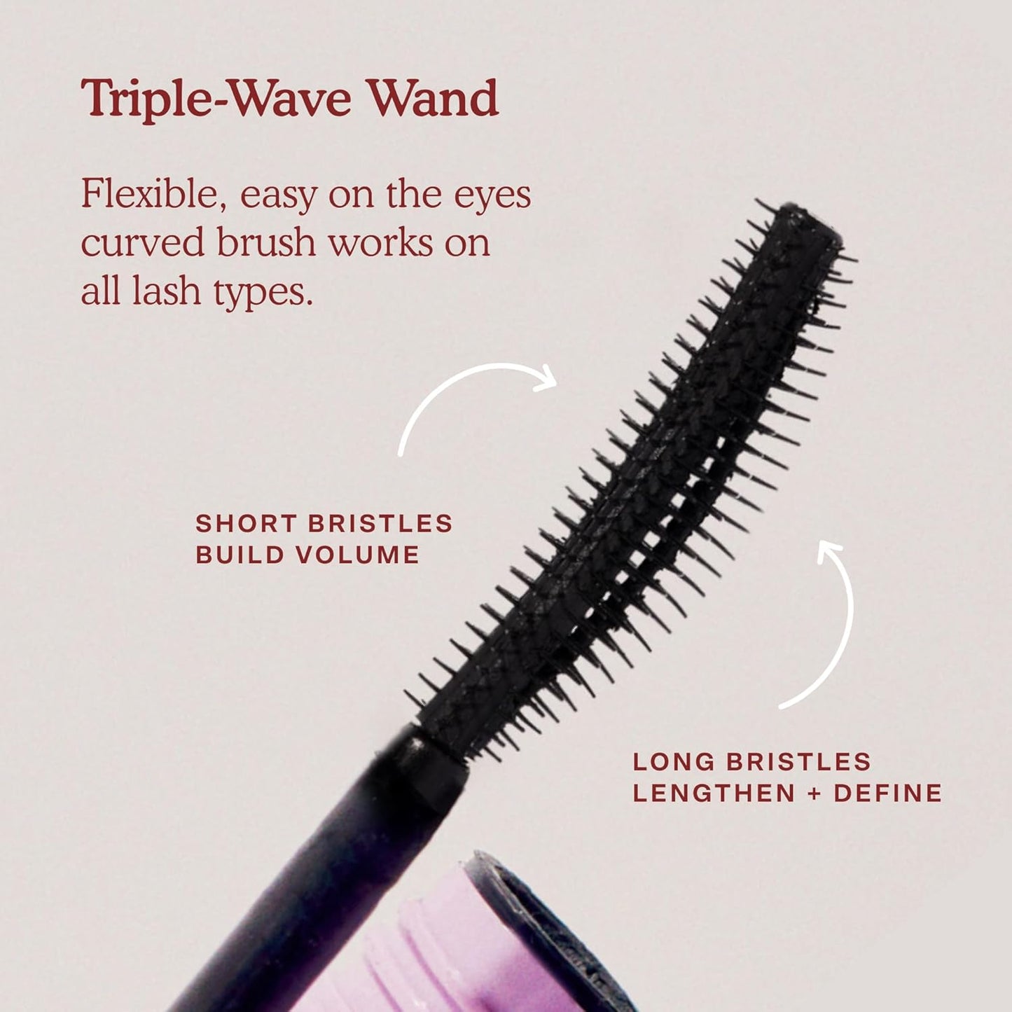Tower 28 MakeWaves Vegan Black Mascara - Volumizing & Lengthening for Sensitive Eyes | Humidity-Proof Lift, 0.29 oz