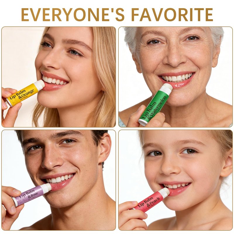 RBUGR 40 Pack Lip Balm - 12 Flavored Beeswax Moisturizing & Soothing Natural Lip Balms in Bulk Set for Women, Gifts Stocking Stuffers Party Favors (4.2g/0.15oz)