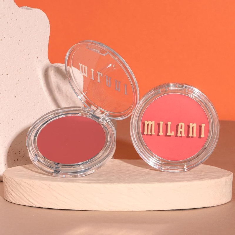 Milani Blush - Cheek Kiss Cream Blush & Lip Tint | Buildable Gel Formula, Dewy Merlot Moment