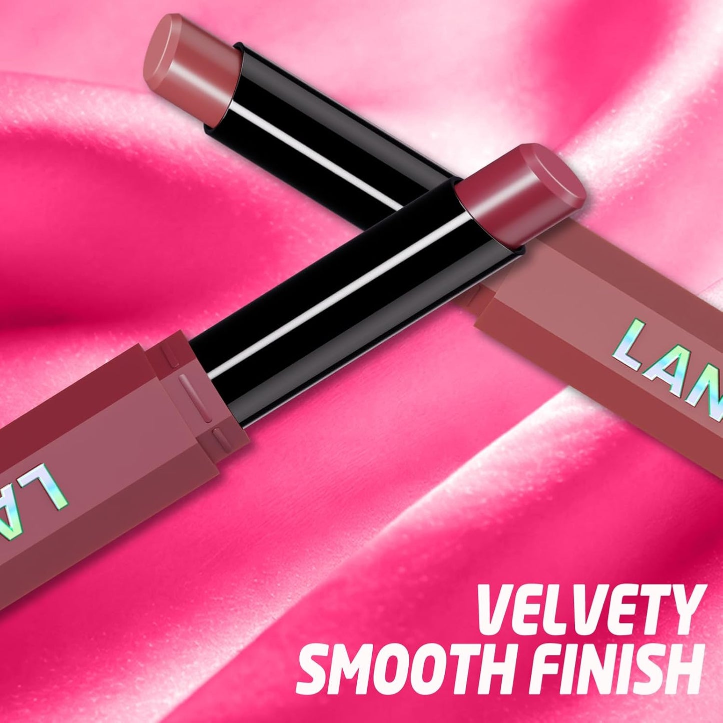 Velvet Matte Lipstick Set - 10 High Pigment Nude & Dark Shades | Long-Lasting Waterproof Lip Balm for Women