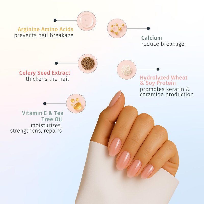 Duri Rejuvacote 1 Original Maximum Strength Nail Growth System Base and Top Coat - Nail Hardener Repair Chipping Strengthen Breaking and Brittle Treatment, by Duri Cosmetics (Pack of 1)