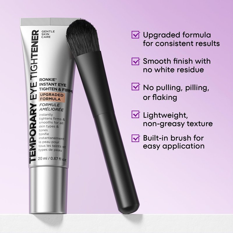 RONKIE Instant Firm Eye Tightener: Upgraded Formula for Women Helps Reduce Eye Bags Puffiness and Wrinkles in 3-5 Minutes When Time Matters 0.67 oz